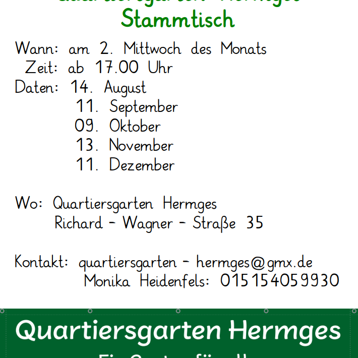 Plakat Stammtisch